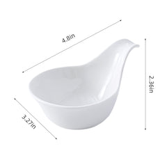 51100-4.75"Ceramic Appetizer / Tasting Spoon-144/Case