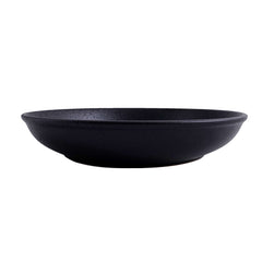 51235 - Matte Black 10" Diner Bowl, Shallow Bowl, Serving Plate, 12/Case