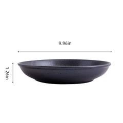 51219 - Dark Brown 10" Diner Bowl, Shallow Bowl, Serving Plate, 12/Case