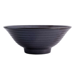 51220 - Dark Brown 8.8" Porcelain Ramen Noodle Soup Bowl, 8/Case