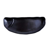51206 - Dark Brown 10.8" Porcelain Gyoza Dumpling Plate, 24/Case