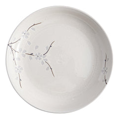 51248 - White Sakura 10" Diner Bowl, Shallow Bowl, Serving Plate, 12/Case