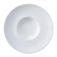 51133-Ceramic Pasta Bowl, White Shallow Bowl Plates, Rimmed Bowls with Rim 12"-12/Case