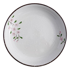 51195 - Pink Sakura 10" Diner Bowl, Shallow Bowl, Serving Plate, 12/Case