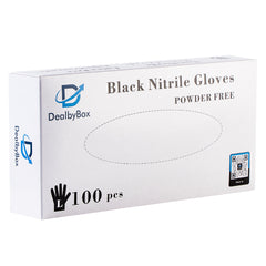 51011-Disposable Nitrile Gloves (Black, Large)-1000pcs/Case
