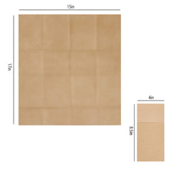 51136 - Linen Feel Napkins, 1/8 Prefolded, Wood Color Disposable Airlaid Paper Napkins, 10Pack/Case