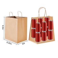 51363-Paper bag with Handle Bulk, Small, 250/Case