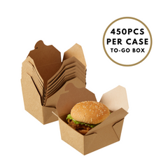 51383-DealbyBox Kraft Paper To Go Boxes, Take Out Food Containers Greaseproof and Heavy Duty, Disposable To Go Containers for Restaurant, Catering and Party(30oz,450pack)