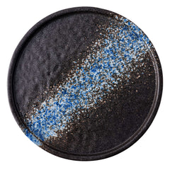 51057-8.7Inches Round Ceramic Flat Dinner Plate, High Edge Dish Set-18/Case