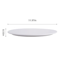 51034-Melamine White round plate-24/Case
