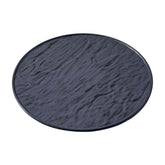 51084-Melamine PETRA black rimmed ROUND DINNER PLATE-24/Case