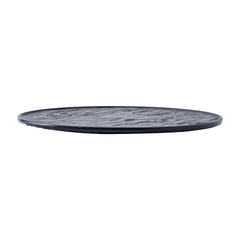 51084-Melamine PETRA black rimmed ROUND DINNER PLATE-24/Case