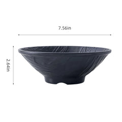 51088-Melamine PETRA black ramen bowl-48/Case