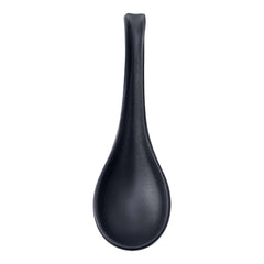51094-Black Matte Melamine Soup Spoon,600/Case