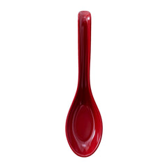 51095-Melamine Red/Black Fuji Soup Spoon,600/Case