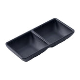 51089-Melamine Rectangle 2 Compartment/divided Sauce Dish-240/Case