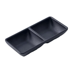 51089-Melamine Rectangle 2 Compartment/divided Sauce Dish-240/Case