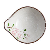 51187 - Pink Sakura 4.25" Porcelain Dip Bowl, Soy Sauce Dish with Handle, 72/Case