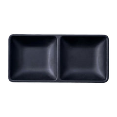 51089-Melamine Rectangle 2 Compartment/divided Sauce Dish-240/Case