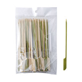 51152-6 inch Bamboo wood wooden Paddle Picks Skewers-10000pcs/Case