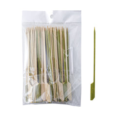 51152-6 inch Bamboo wood wooden Paddle Picks Skewers-10000pcs/Case