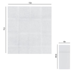 51134 - Linen Feel Napkins, 1/8 Prefolded, White Disposable Airlaid Paper Napkins, 10Pack/Case