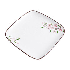 51170 - Pink Sakura 7.8" Square Porcelain Flat Plate, 24/Case