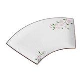 51186 - Pink Sakura 14" Sector Shape Porcelain Plate, Sushi Sashimi Plate, 12/Case