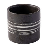 51063-Ceramic Grainy Tea Cup with brushstroke-6/Box