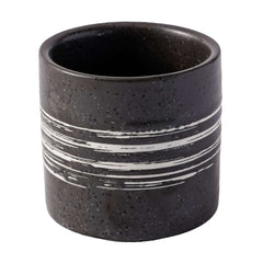 51063-Ceramic Grainy Tea Cup with brushstroke-6/Box