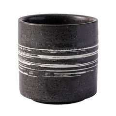 51063-Ceramic Grainy Tea Cup with brushstroke-6/Box