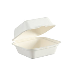 51437-500 Pack Natural Bagasse Fiber Disposable Food Storage Container