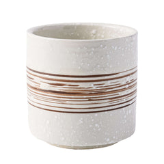 51062-Ceramic Grainy Tea Cup with brushstroke-60/Case