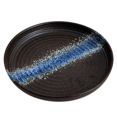 51056-10Inches Round Ceramic Flat Dinner Plate, High Edge Dish-16/Case