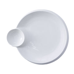 51106-11"Ceramic Dumpling/Sushi/Sashimi Plates with Sauce Dish-24/Case