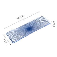 51250 - Blue Radial 12" Rectanglar Porcelain Flat Plate, Sushi Plate, 16/Case