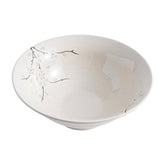 51249 - White Sakura 8.8" Porcelain Ramen Noodle Soup Bowl, 8/Case