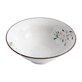 51196 - Pink Sakura 8.8" Porcelain Ramen Noodle Soup Bowl, 8/Case