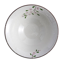 51196 - Pink Sakura 8.8" Porcelain Ramen Noodle Soup Bowl, 8/Case