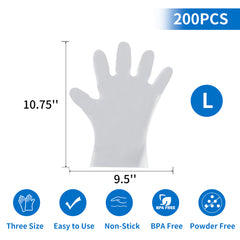 51023-Non-Stick Sushi Gloves (Large)-2000pcs/Case