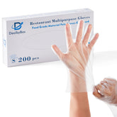 51025-Plastic Food Safe Gloves, Disposable Gloves (Small)-2000pcs/Case