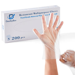 51025-Plastic Food Safe Gloves, Disposable Gloves (Small)-2000pcs/Case