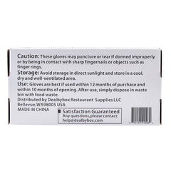 51007-Disposable Nitrile Gloves (Black, Small)-1000pcs/Case