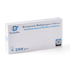 51025-Plastic Food Safe Gloves, Disposable Gloves (Small)-2000pcs/Case