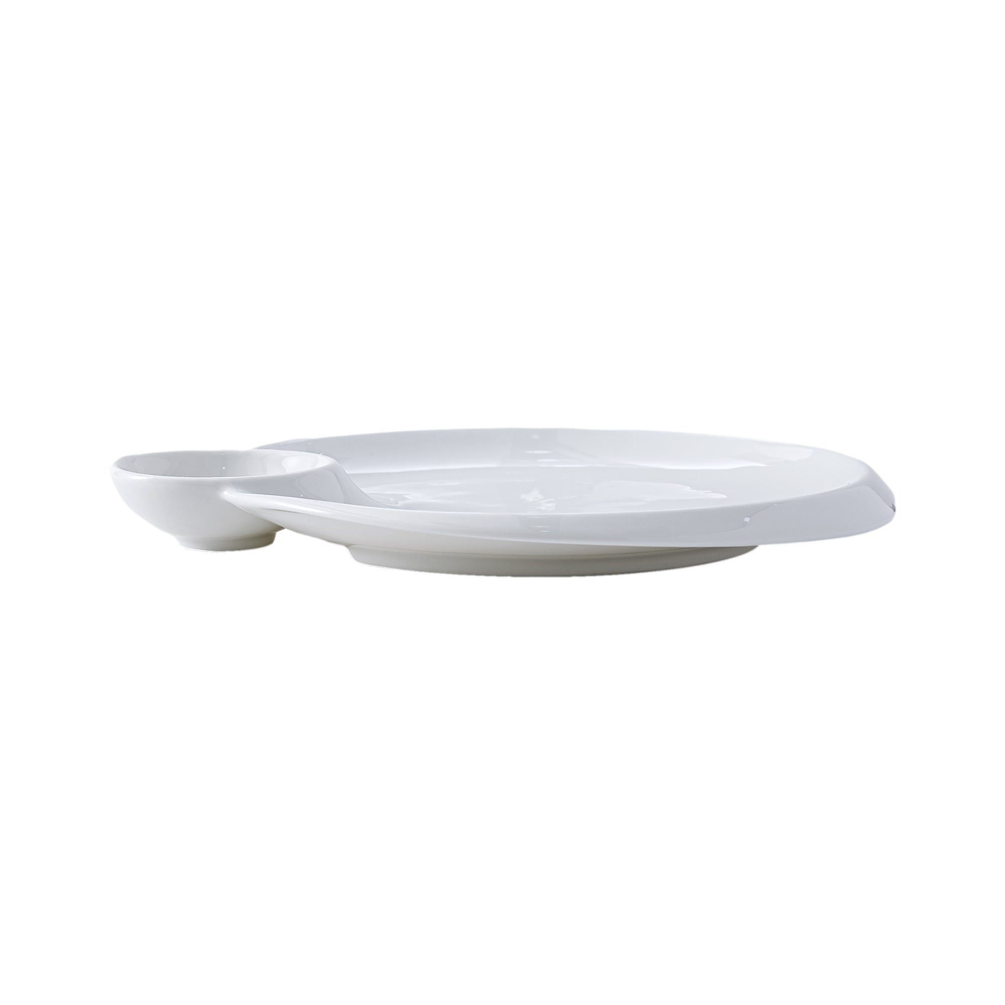 51107-9"Ceramic Dumpling/Sushi/Sashimi Plates with Sauce Dish-36/Case