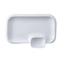 51108-10"Ceramic Dumpling/Sushi/Sashimi Plates with Sauce Dish-24/Case