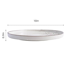 51172 - Pink Sakura 10" Rimmed Round Porcelain Coupe Plate, 12/Case