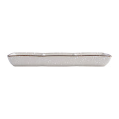 51189 - Pink Sakura7.8" Rectanglar Porcelain Soy Sauce Dish, 3 Compartment, 48/Case