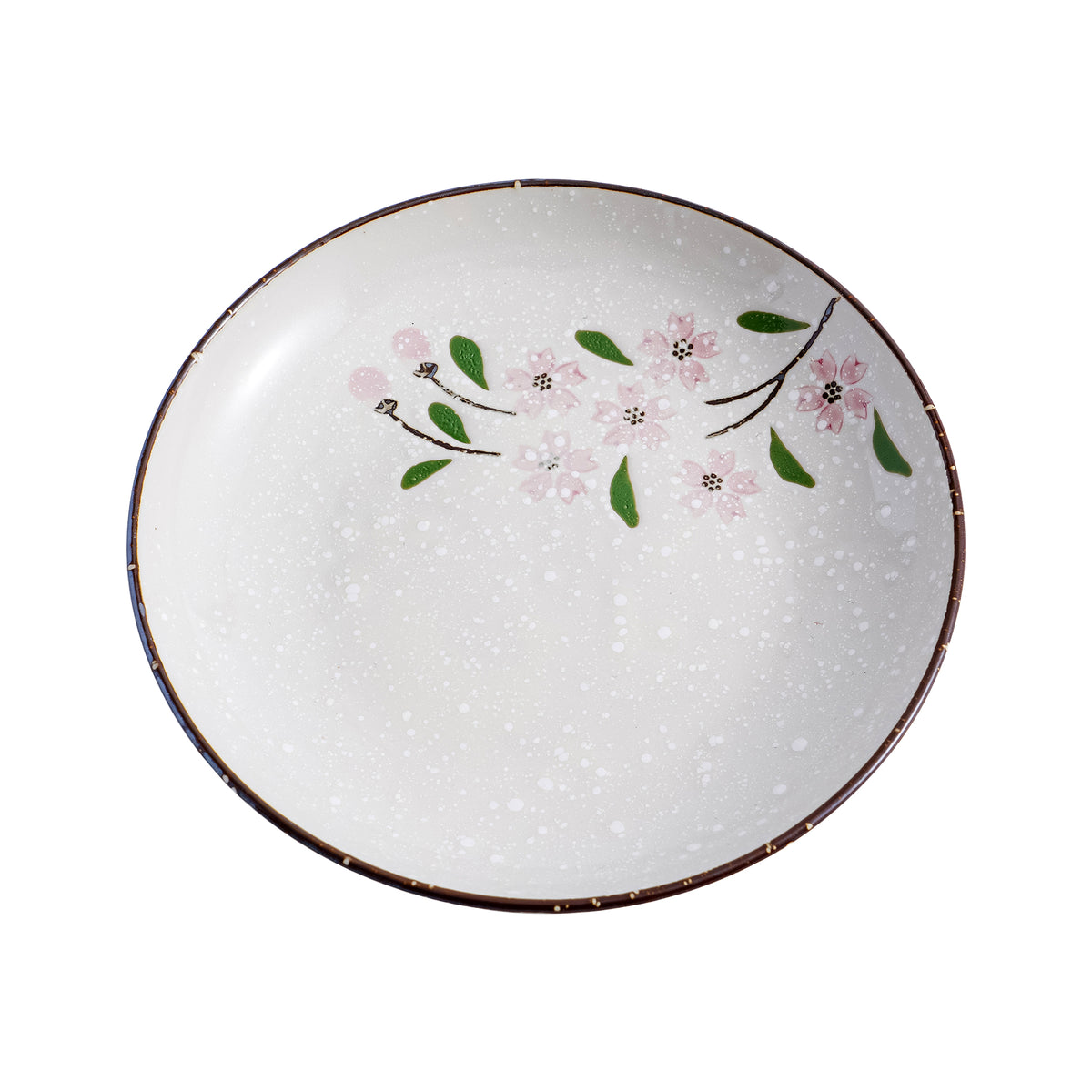 51167 - Pink Sakura 3.75" Porcelain Dipping Dish Sushi Soy Sauce Wasabi Plate, 72/Case