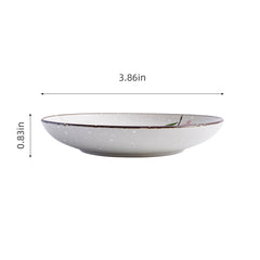 51167 - Pink Sakura 3.75" Porcelain Dipping Dish Sushi Soy Sauce Wasabi Plate, 72/Case